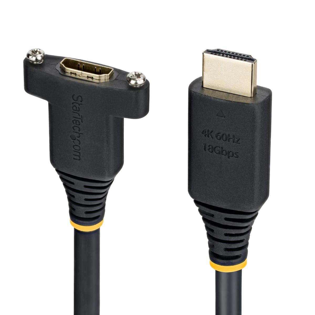 StarTech 2m HDMI Panel Mount Extension Cable, HDMI 2.0, 18 Gbit/s, 4K