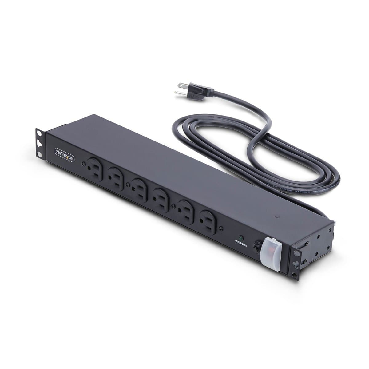 StarTech 14-Outlet 1U Rackmount PDU for 19-Inch Racks, 120V, 15A
