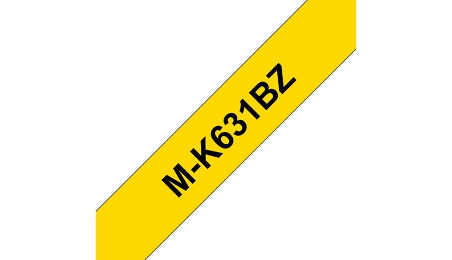 Brother Mk631 - 1/2in Black On Yellow P-Touch Tape For Pt-65 Labeler