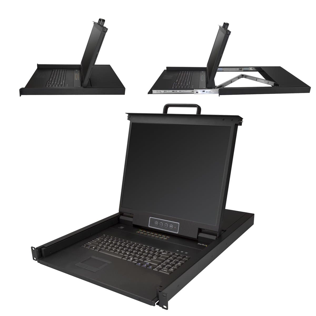 StarTech 16-Port KVM Rackmount Console, 1U, 19-inch LCD 1280×1024, USB/VGA