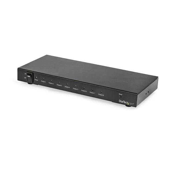 StarTech 8-Port 4K 60Hz HDMI Splitter, HDMI 2.0, 3840×2160 Resolution, 18Gbps, HDR