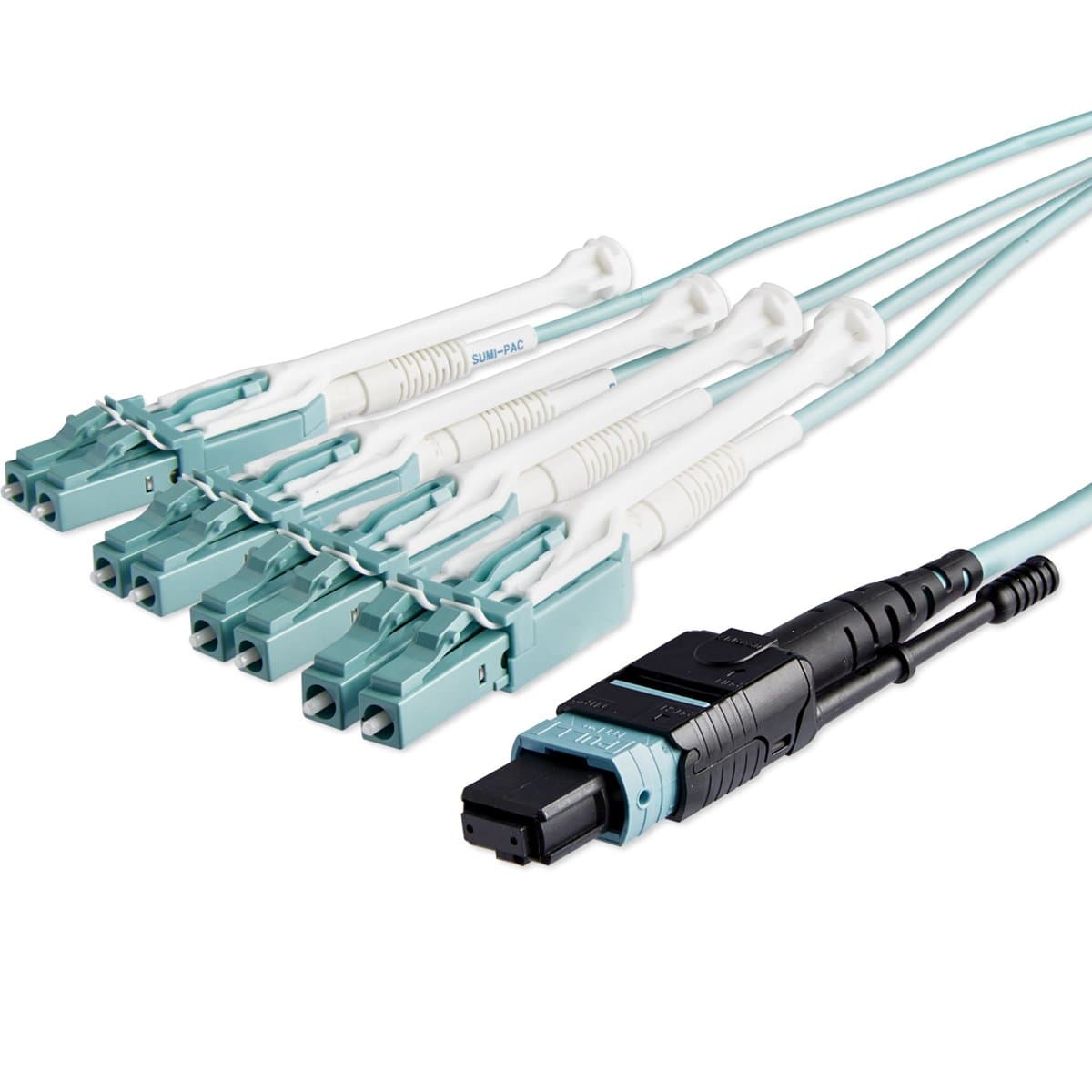 StarTech 10m MTP to LC Breakout Cable, OM3 Multimode, 40Gbps, OFNP Plenum