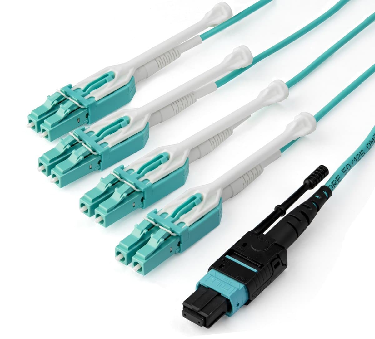 StarTech 1m MTP/LC Breakout Cable, OM3 Multimode, 50µm Core, OFNP Plenum, 40G