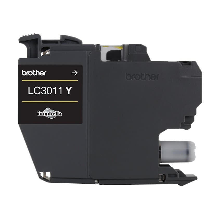 Brother LC3011Y Standard Yield Yellow Ink Cartridge, 200 Pages, Single Pack