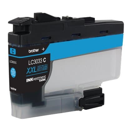 Brother LC3033C, Extra High Yield, Cyan Ink Cartridge, 1500 Pages