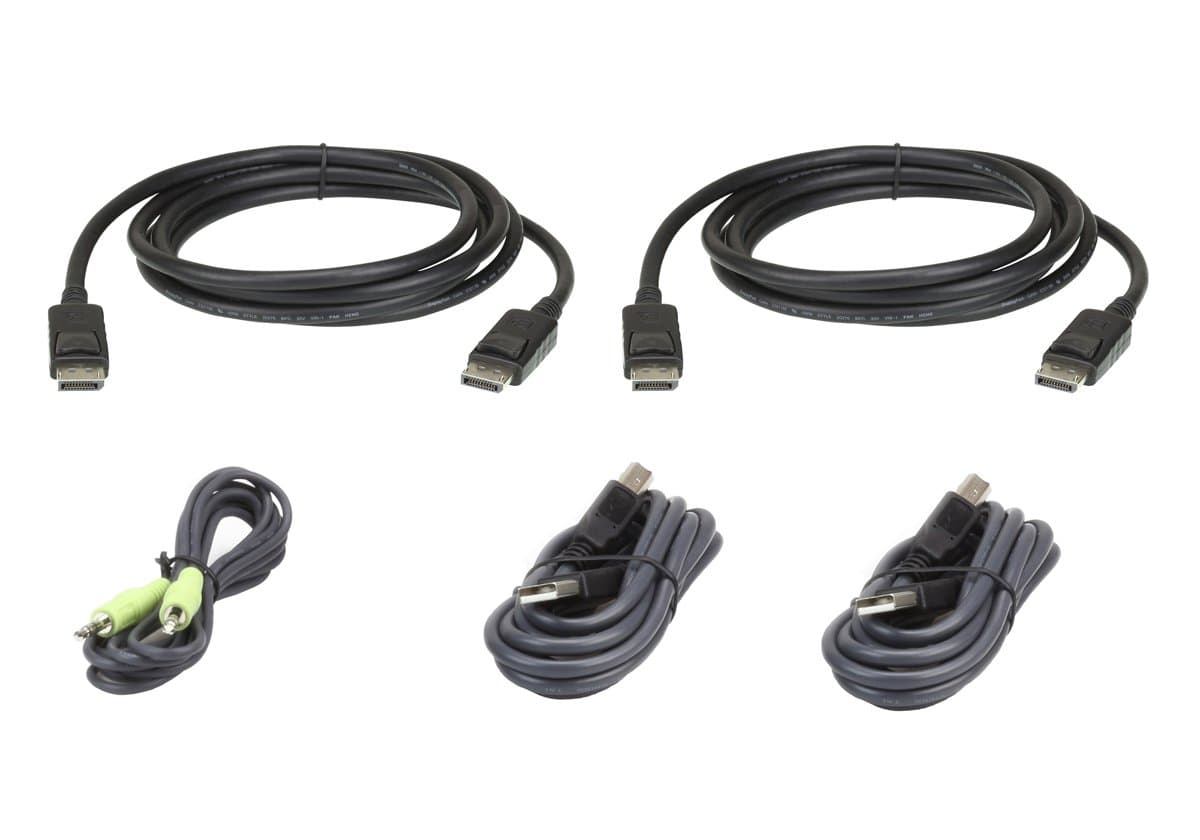 ATEN 6ft Dual Display DP Cable
