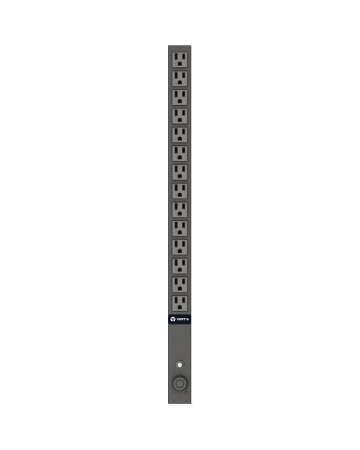 Vertiv VP9567, Basic Vertical PDU, 14 NEMA 5-15R Outlets, 120V, 15A
