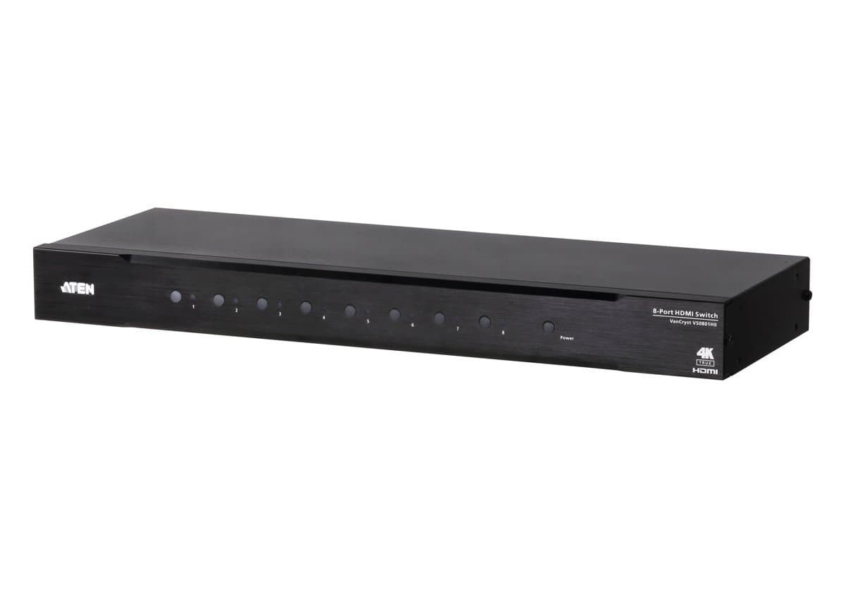 ATEN VS0801HB 8-Port HDMI Switch, True 4K 60Hz, 1 Output, 18 Gbps