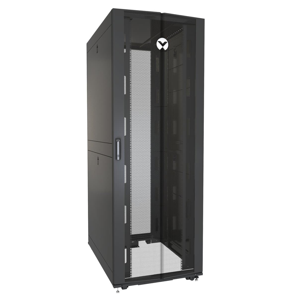 Vertiv VR Rack 48U, Freestanding, 1361kg Capacity, Key Lock, Cable Management