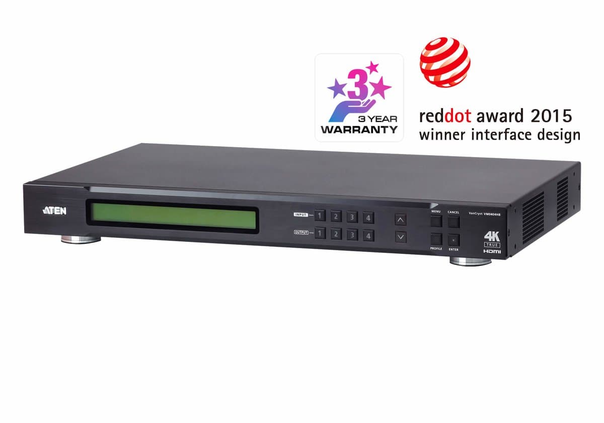 ATEN 4X4 True 4K HDMI Matrix Switch