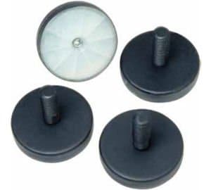 Peerless ACC310VWC6 Video Cart Leveling Feet, 6-Pack, Independent Height Adjustment