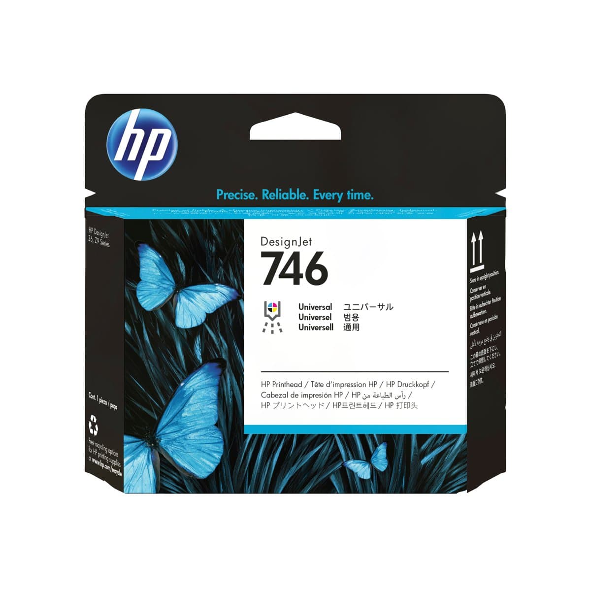 HP 746 DesignJet Printhead, Thermal Inkjet, 2400 NPI, Z6/Z9 Compatible