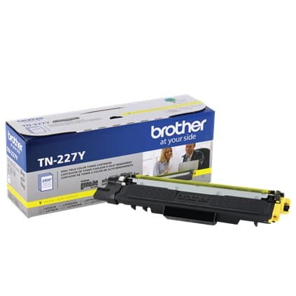 Brother TN-227Y Yellow Toner Cartridge, High-Yield, 2,300 Pages