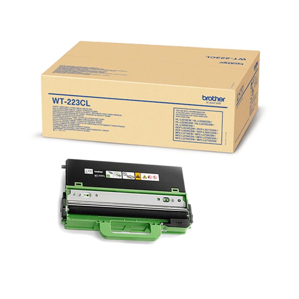 Brother WT-223CL Waste Toner Container, Multifunctional, Black, Green