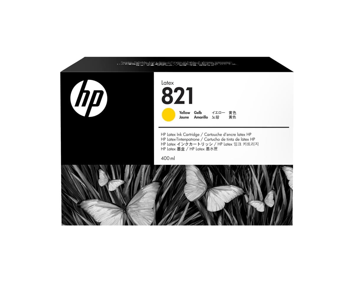 HP 821 400ML Yellow Latex Ink Cartridge