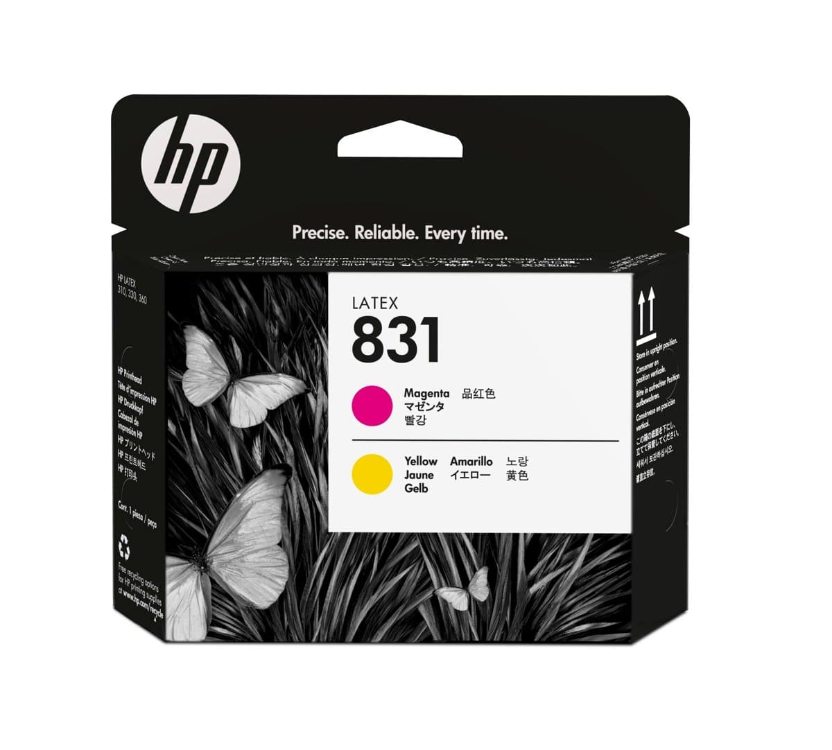 HP 831 Yellow/Magenta Latex Printhead, Thermal Inkjet, 28 × 143 × 132 mm