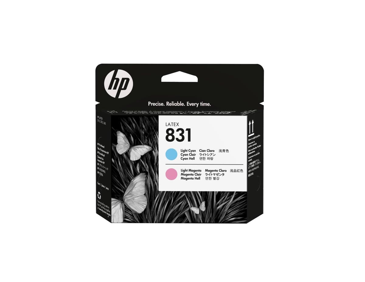 HP 831 Light Magenta/Light Cyan Latex Printhead, Thermal Inkjet, 28 mm