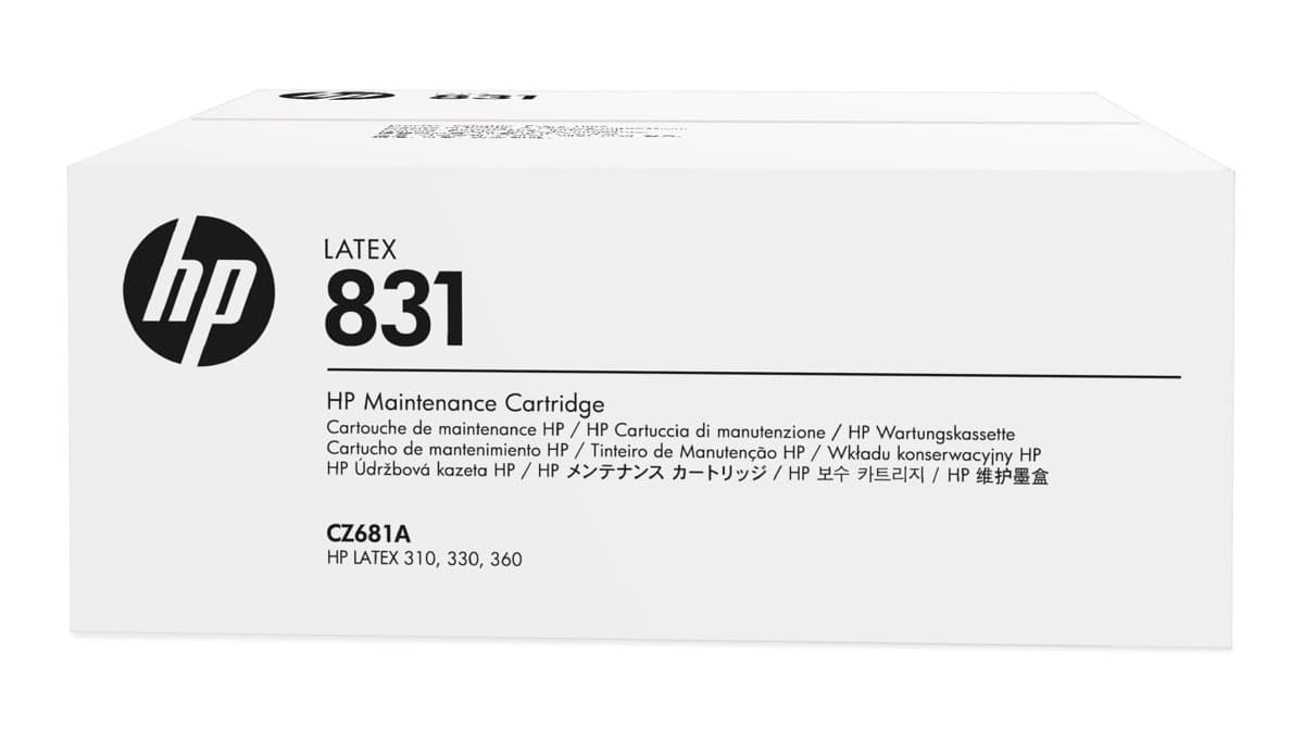 HP 831 Latex Maintenance Cartridge, Compatible HP Latex 110–360, Thermal Inkjet