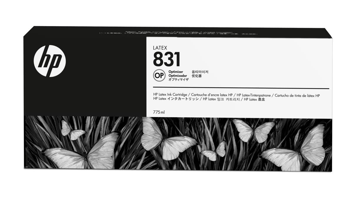 HP 831 Latex Optimizer Ink, 775ml Capacity, Thermal Inkjet, HP Latex