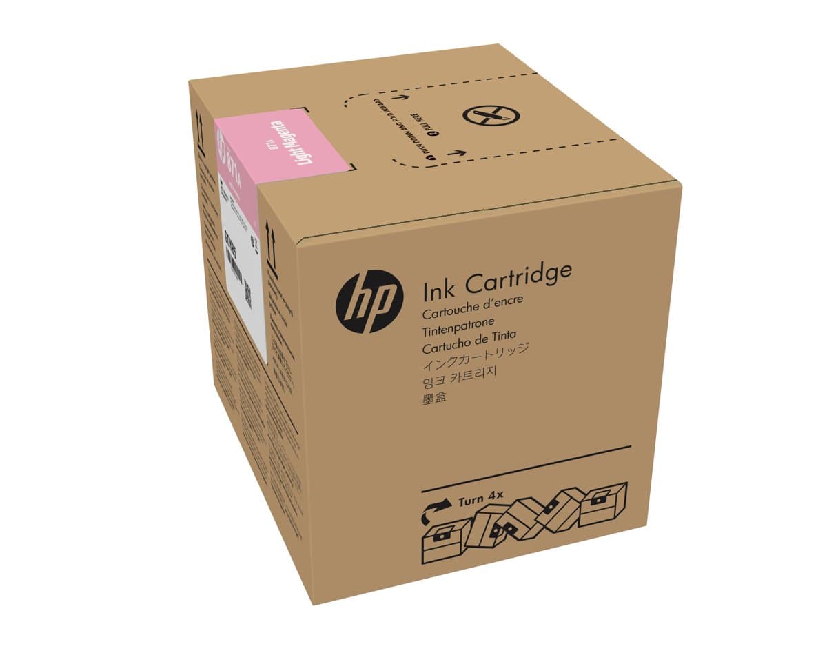 HP 871A Light Magenta Latex Ink Cartridge, 3 Liters, HP Latex 370, Thermal Inkjet