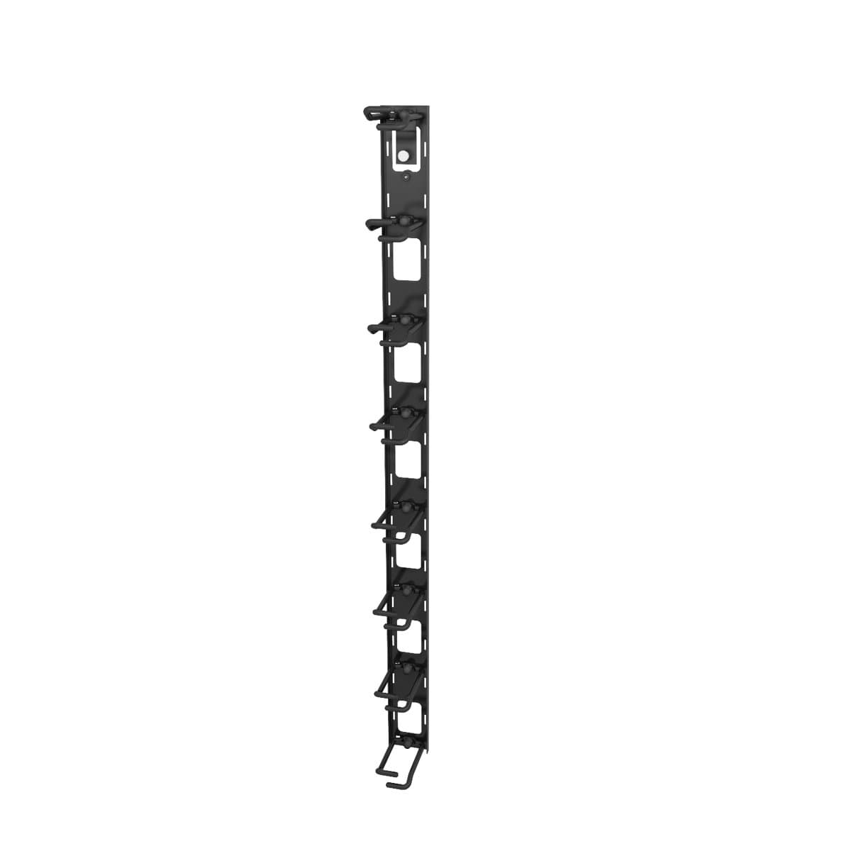 Vertiv VRA1021 Vertical Cable Organizer, Metal, Black, 2-pack