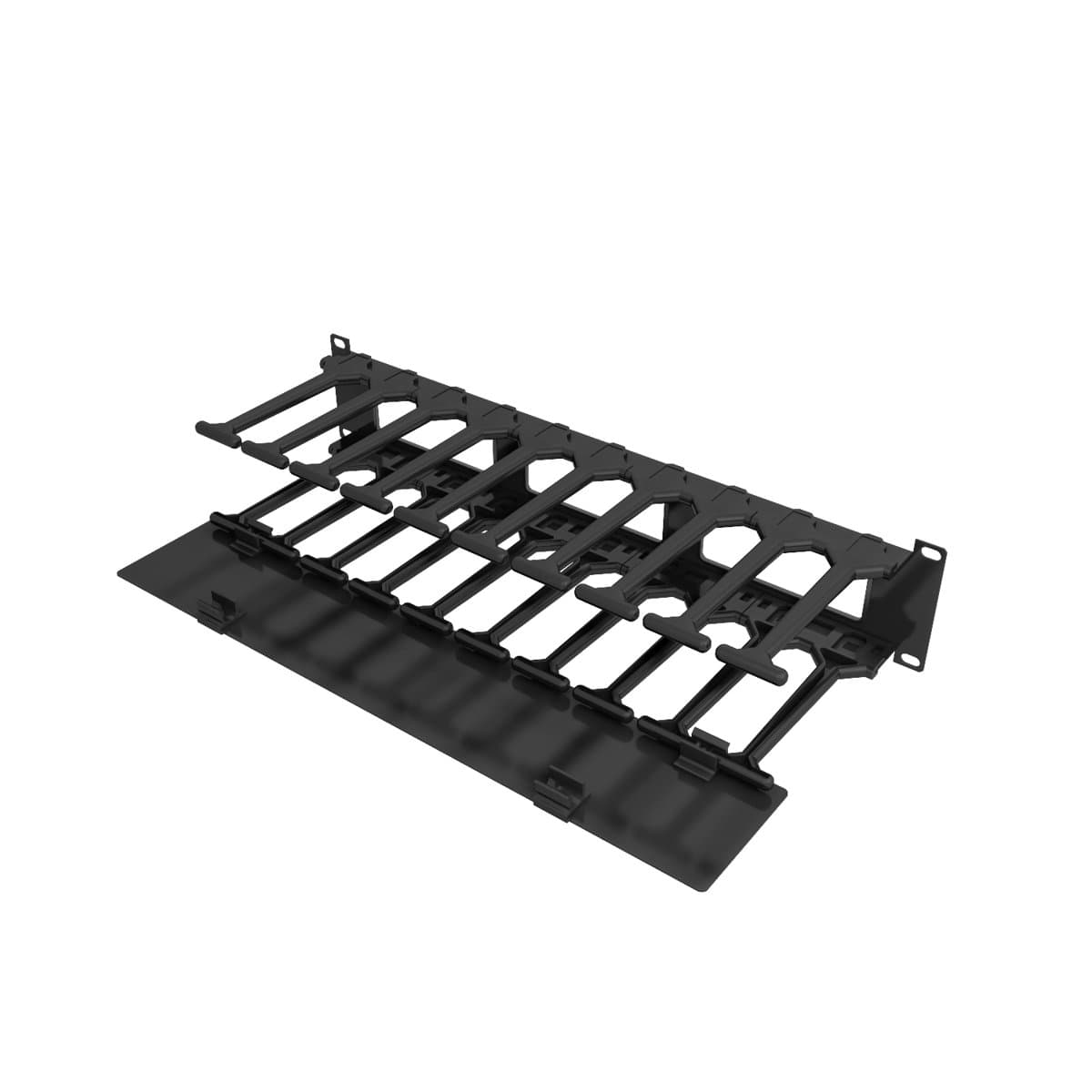 Vertiv VRA1022, Horizontal Cable Manager, 19-inch, 6-inch Deep