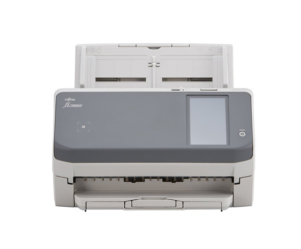 Fujitsu fi-7300NX Document Scanner, 600 × 600 DPI, 60 ppm, 80-Sheet ADF
