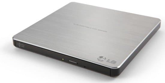 LG GP60NS50, External USB 2.0 DVD-RW Drive, 8x DVD Write, 24x CD Read, Silver