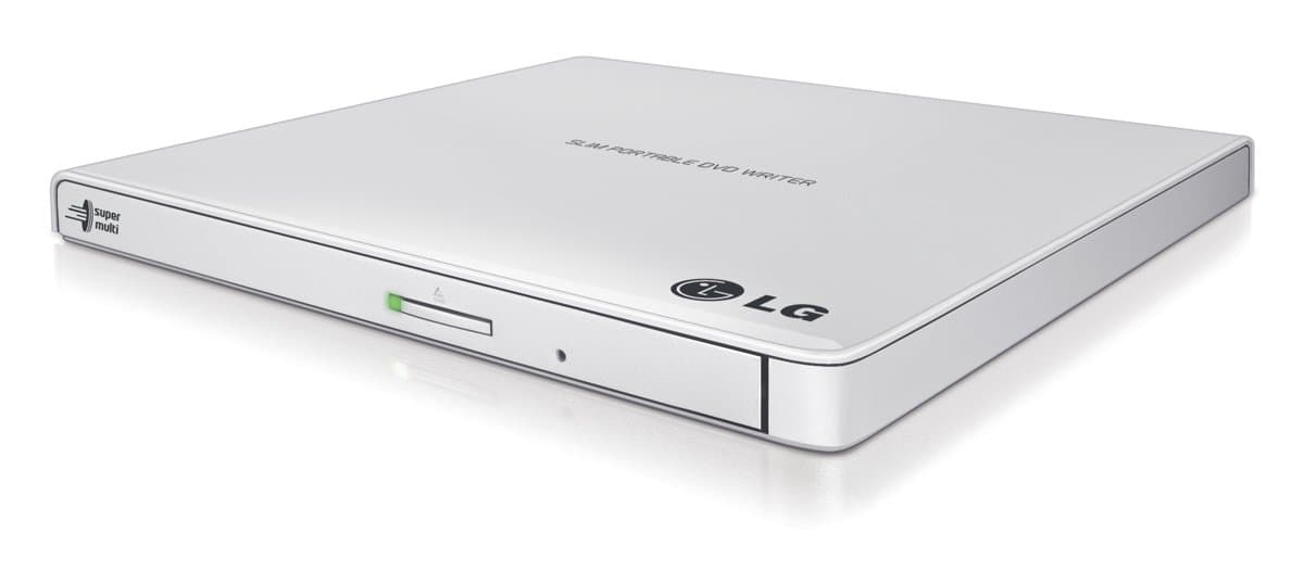 LG 8X Dvd Rw Mdisc Ext USB Tray Retail White Dl MAC Ultra Slim Sw