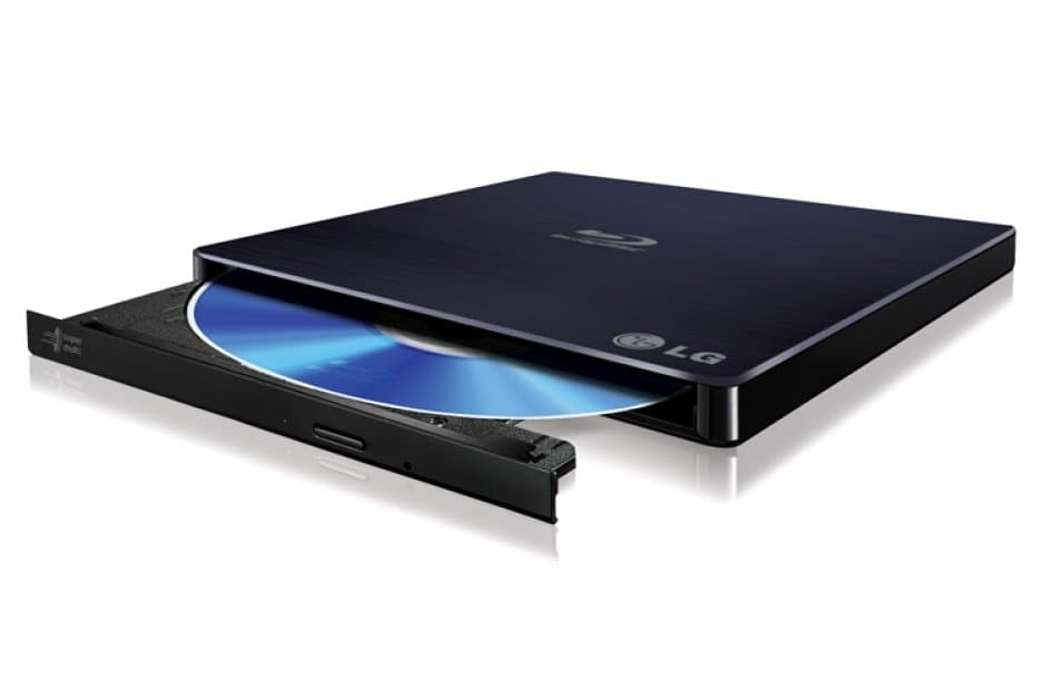 LG WP50NB40 Slim External Blu-Ray Writer, USB 2.0, 6x, M-DISC