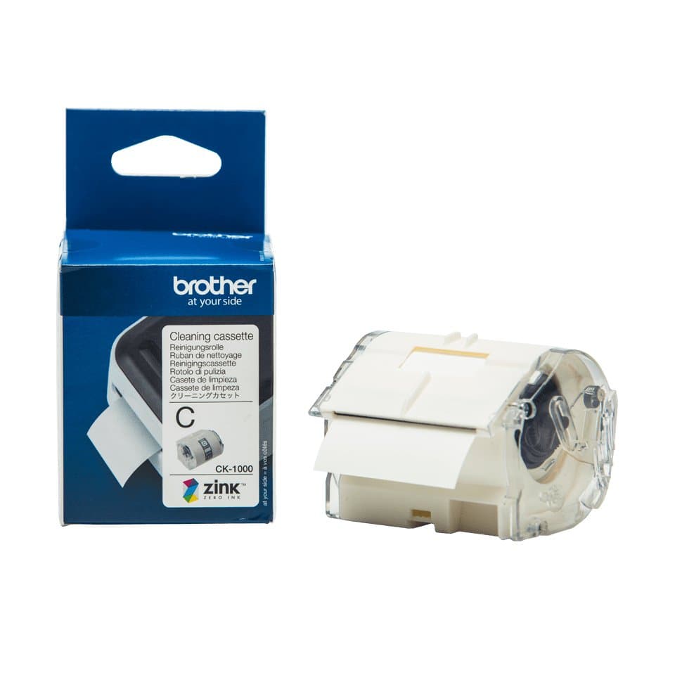 Brother CK-1000 Printer Cleaning Cartridge, 50mm Width, Thermal Transfer, White