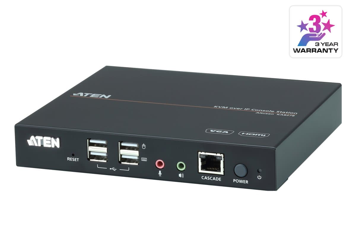ATEN VGA/HDMI IP KVM Console Station