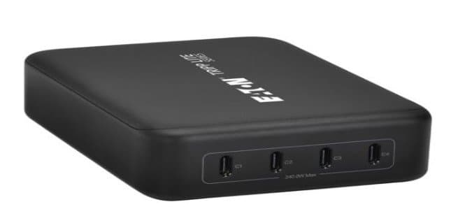 Eaton 4-Port 240W USB-C GaN Charger, PD 3.1, Fast Charging, Laptops