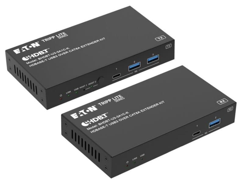 Eaton HDBaseT USB3 CAT6A Extender Kit, Dual Switching, 7 Ports, 100 m