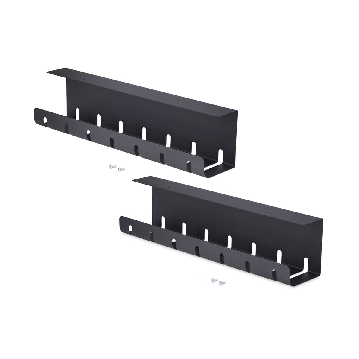 StarTech Under Desk Cable Tray, Slotted Style, 42" Total Length, Metal