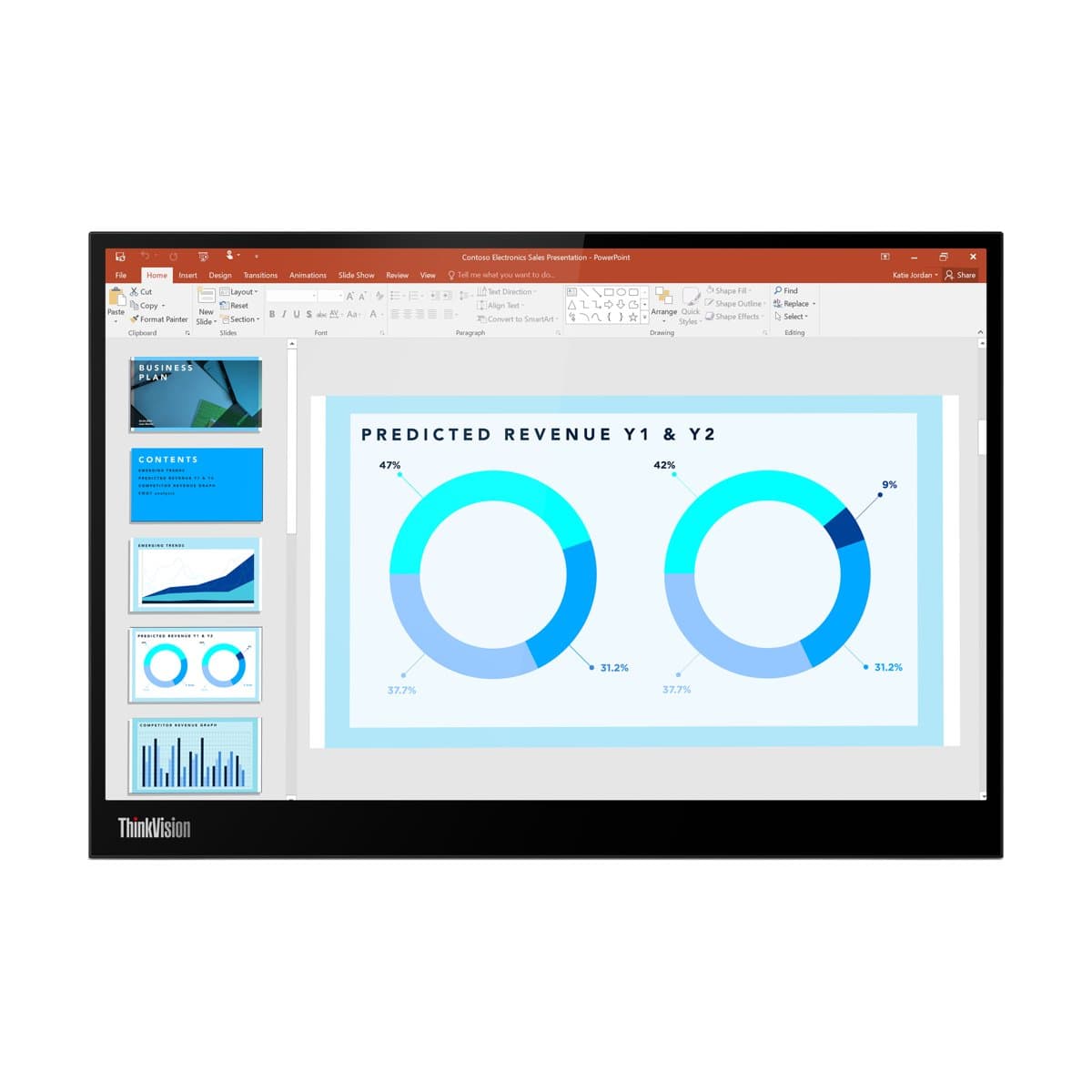 Lenovo M14d(D22140mx0)14INCH Monitor(T Ype C)