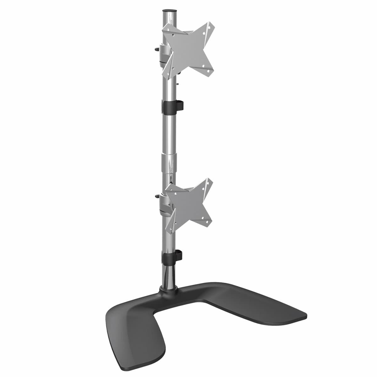 StarTech 6DB546, Vertical Dual Monitor Stand, Up to 27-inch, Freestanding, Height Adjustable