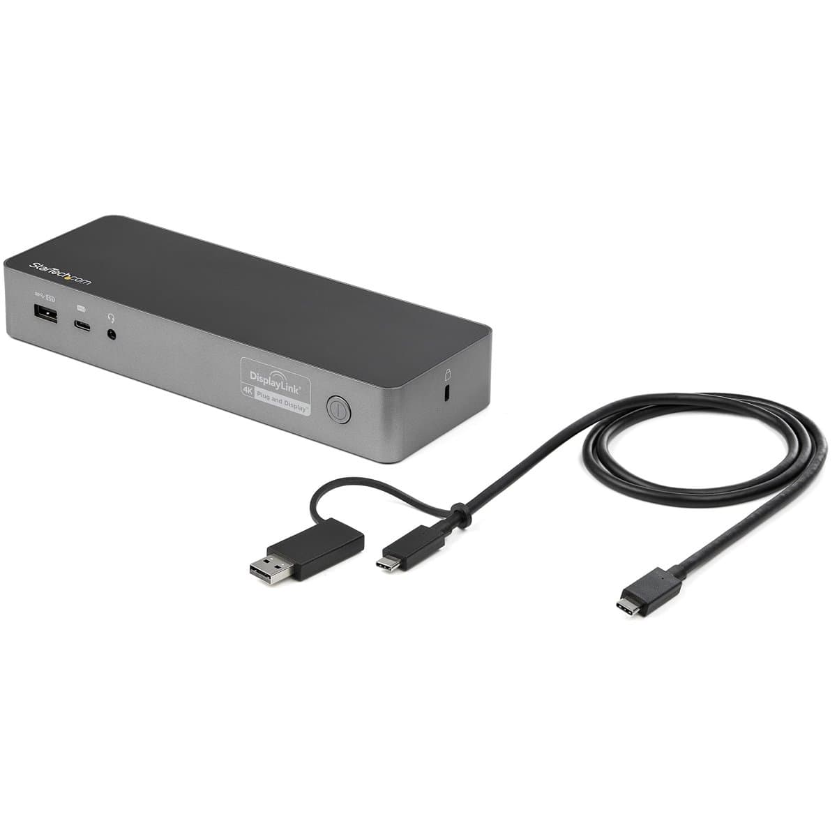 StarTech Universal Laptop Docking Station, Dual 4K60 HDMI/DisplayPort, 60W PD, 4x USB 5Gbps, Gigabit Ethernet