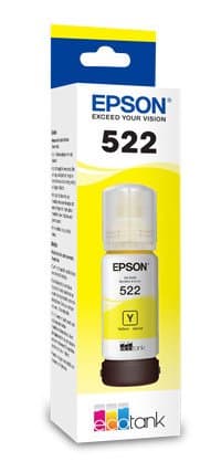 Epson T522 Ink Yellow Ink Bottle