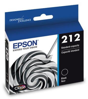 Epson T212120-S Black Ink Cartridge, Standard Capacity, 1-Pack