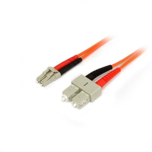 StarTech 1m Multimode Fiber Optic Cable, OM2, LC/SC, 50/125µm