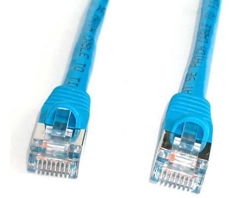 StarTech Cat5e Shielded Ethernet Patch Cable, 50 ft, 350 MHz, Blue, Snagless