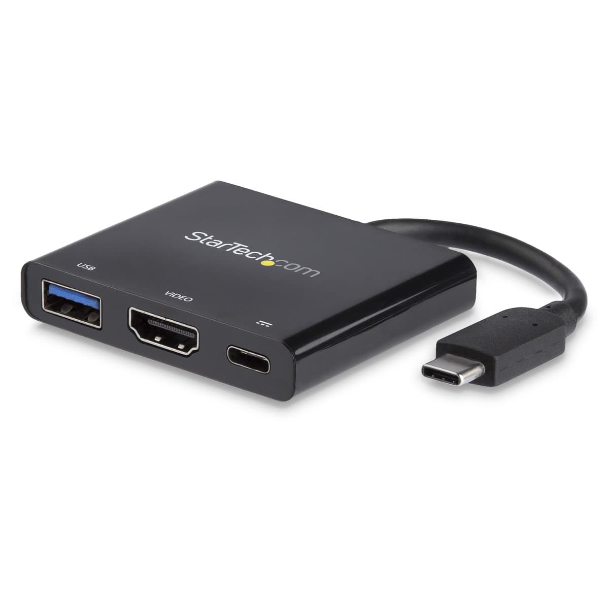 StarTech USB-C Multiport Adapter, 60W Power Delivery, 4K HDMI, USB 3.0