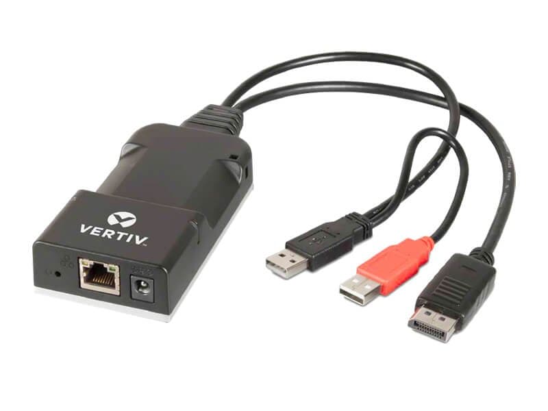 Vertiv Avocent HMXTX KVM Transmitter, VGA, USB, Audio, Wired, Black