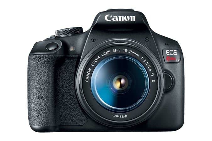 Canon EOS Rebel T7, EF-S 18-55mm IS II, 24.1 MP, Full HD, CMOS DSLR