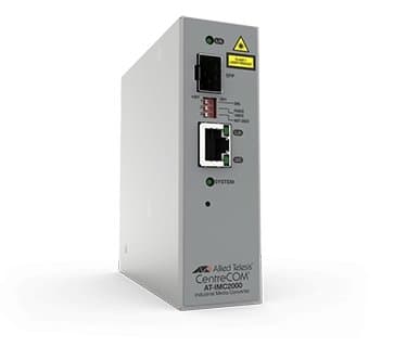 Allied Telesis TAA 10/100/1000T To 100X/1000X SFP Ind Temp Ggb Media Converter