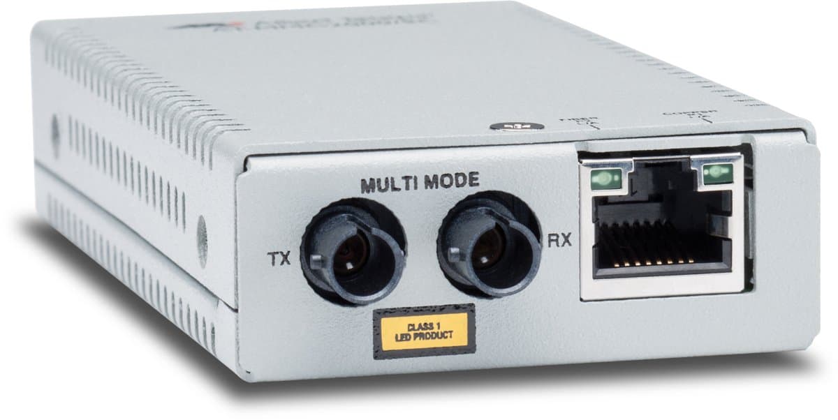 Allied Telesis AT-MMC2000/ST, 1000Mbps, 10/100/1000T to 1000SX, Multimode