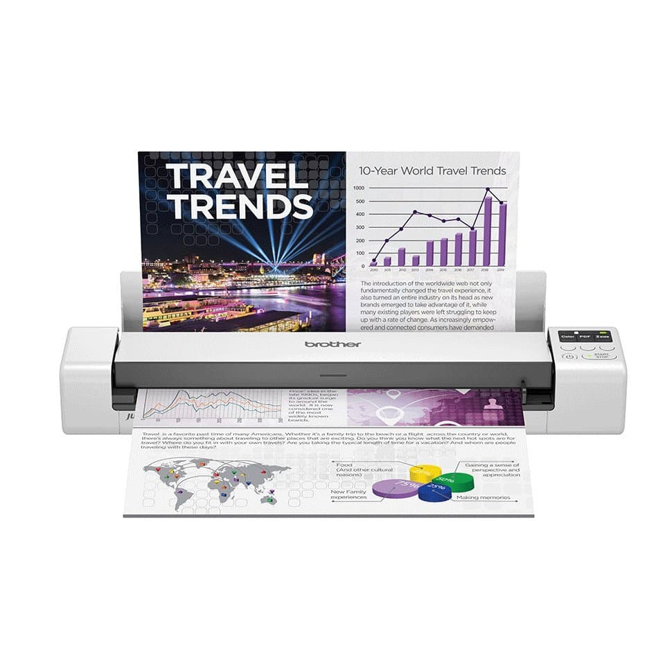 Brother DS-940DW Mobile Scanner, Duplex, 600 DPI, Wireless, Battery