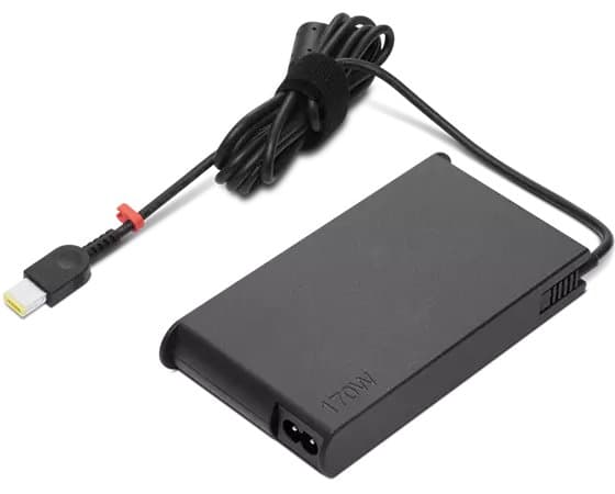 Lenovo ThinkPad 170W Slim Adapter, 100–240V 50/60Hz, Passive Cooling, 1m Cable