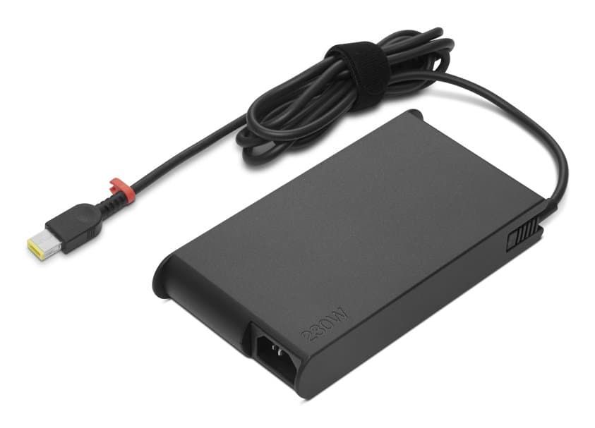 Lenovo ThinkPad 230W Slim AC Adapter, 100-240V Input, 50-60 Hz, 20V Output